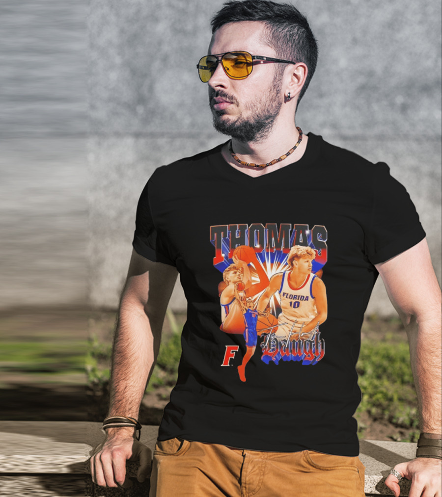 Thomas Haugh Florida Basketball Collage F. 10 T-Shirt