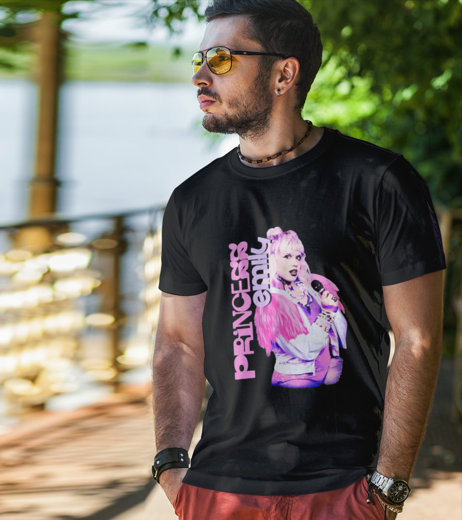 Princess Emily Pop Star Style Microphone Fashion T-Shirt