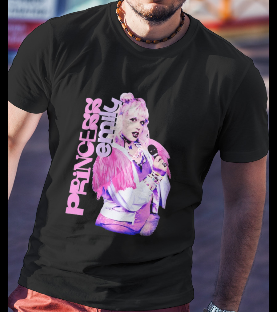 Princess Emily Pop Star Style Microphone Fashion T-Shirt