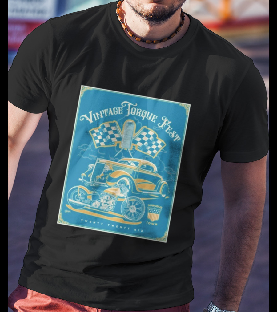 Vintage Torque Fest Dubuque Iowa Twenty Twenty Six T-Shirt