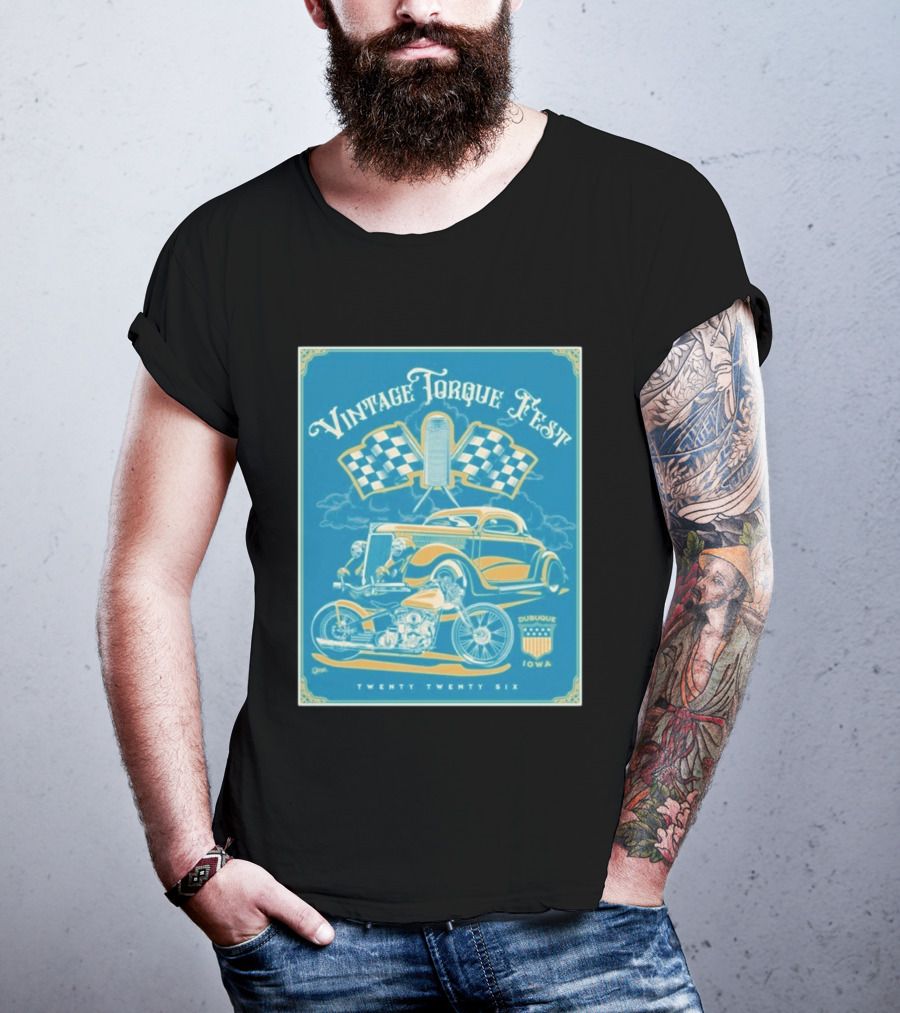 Vintage Torque Fest Dubuque Iowa Twenty Twenty Six T-Shirt