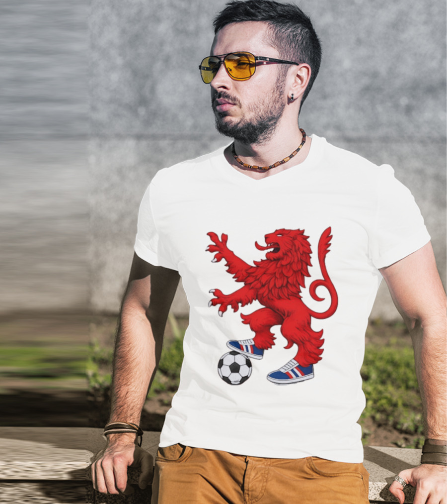 Every Other Saturday Rangers FC Red Lion Mascot Soccer Shoes T-Shirt