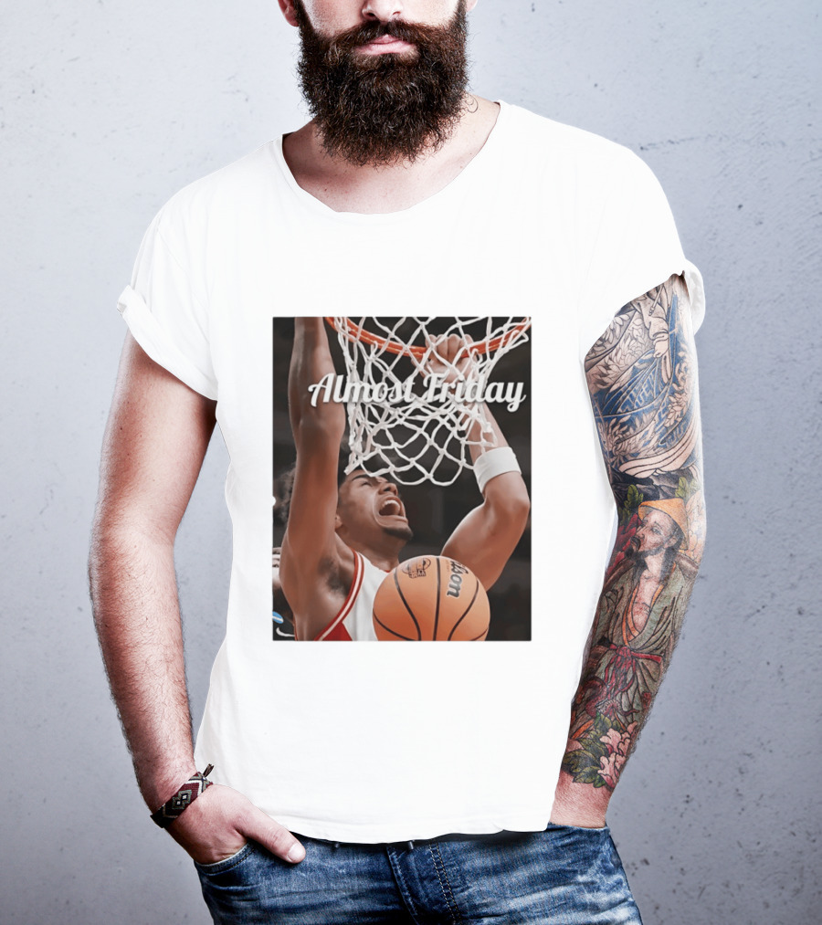 Koa Peat Arizona Wildcats Basketball Almost Friday Dunk T-Shirt
