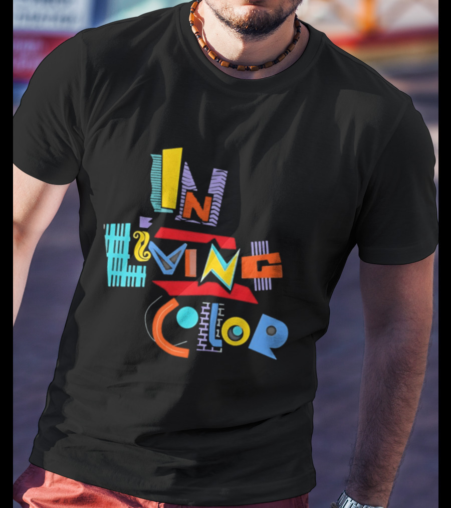 In Living Color 90s Retro Style Vivid T-Shirt