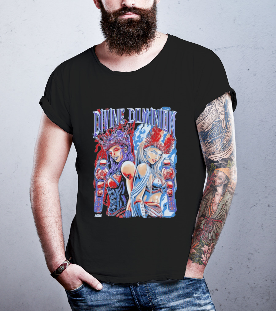 Divine Dominion AEW Megan Bayne Lena Kross Wrestling Champions T-Shirt