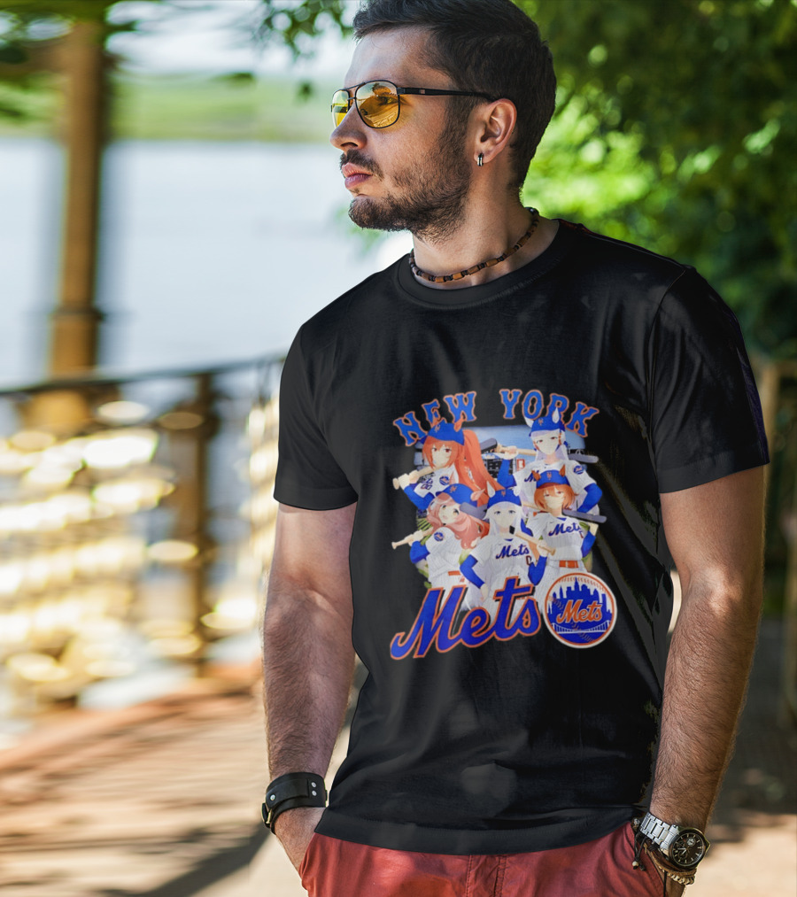 New York Mets Anime Characters Baseball Team T-Shirt