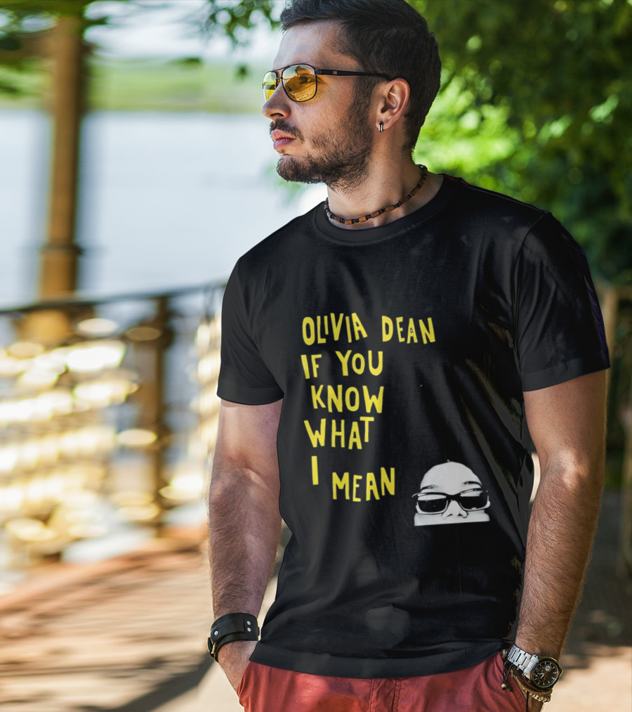 Olivia Dean If You Know What I Mean Glasses Sketch T-Shirt