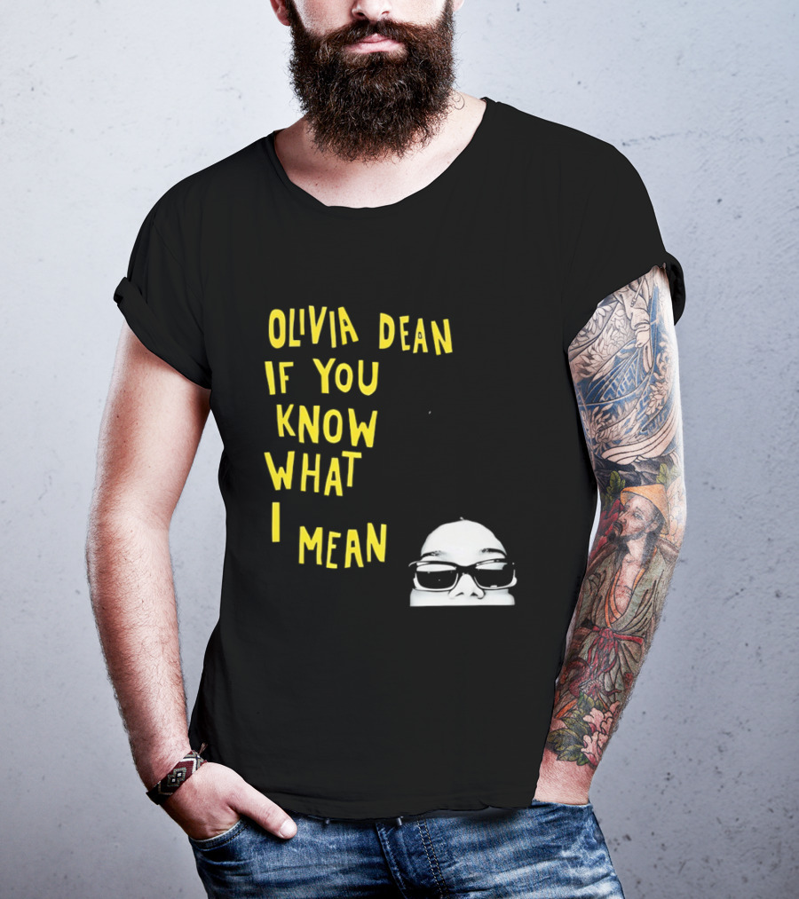 Olivia Dean If You Know What I Mean Glasses Sketch T-Shirt