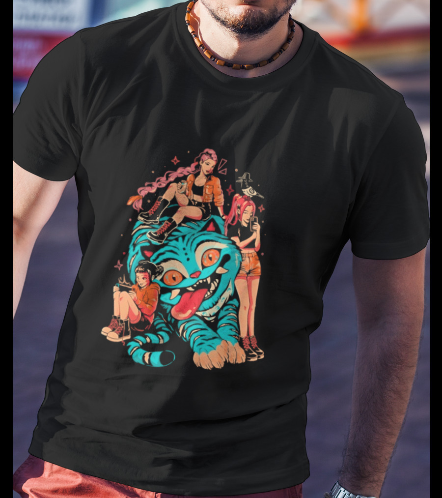 Demon Pillow KPop Demon Hunters Rumi Mira Zoey Derpy Tiger Sussy T-Shirt