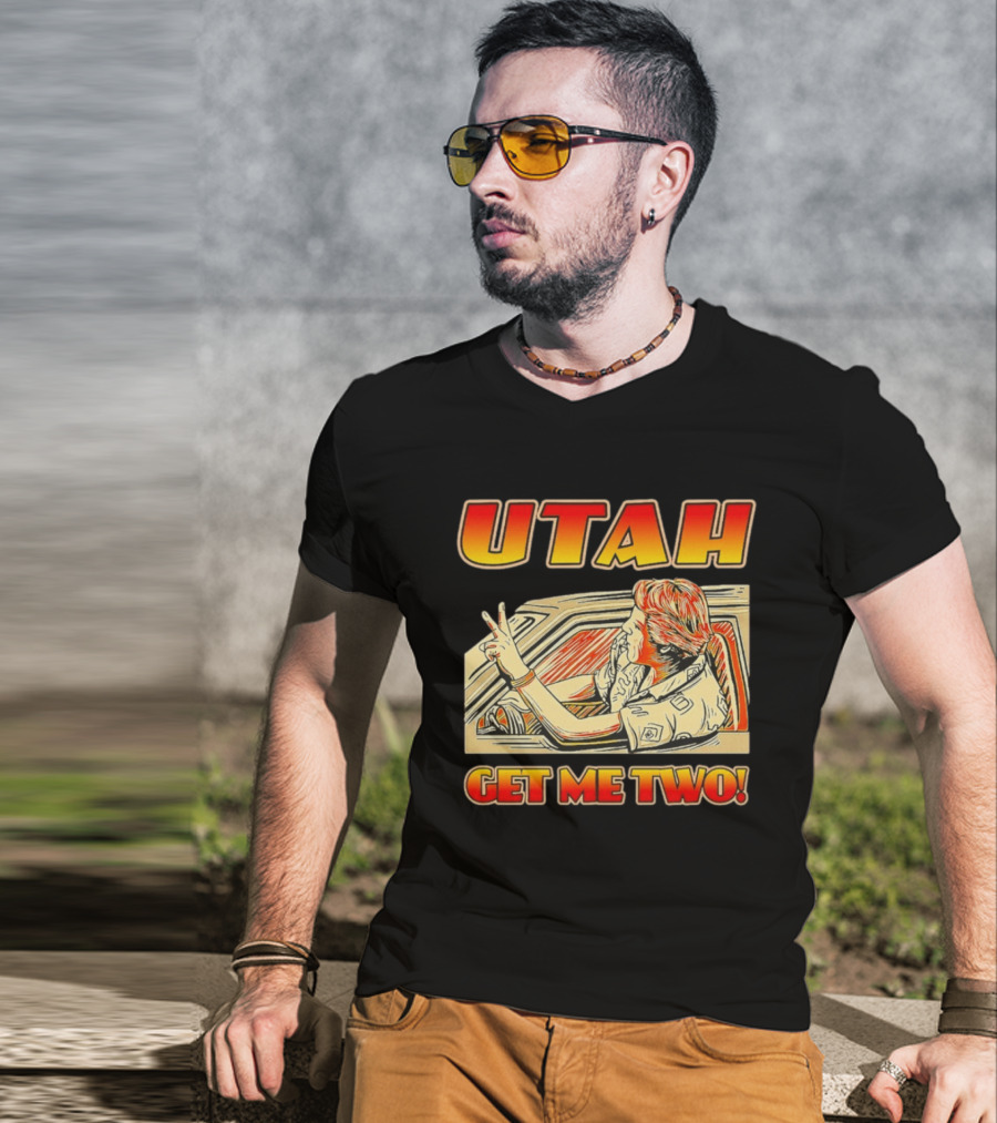Utah Get Me Two Vintage Movie Car Scene T-Shirt