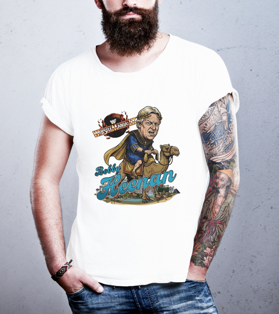 Bobby Heenan WrestleMania IX WWE Cartoon Character On Camel T-Shirt