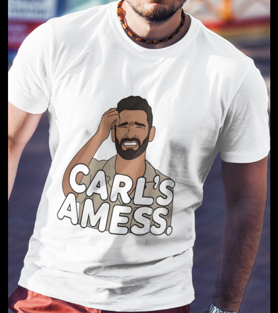 Carl's A Mess Carl Radke Summer House Humor Face T-Shirt