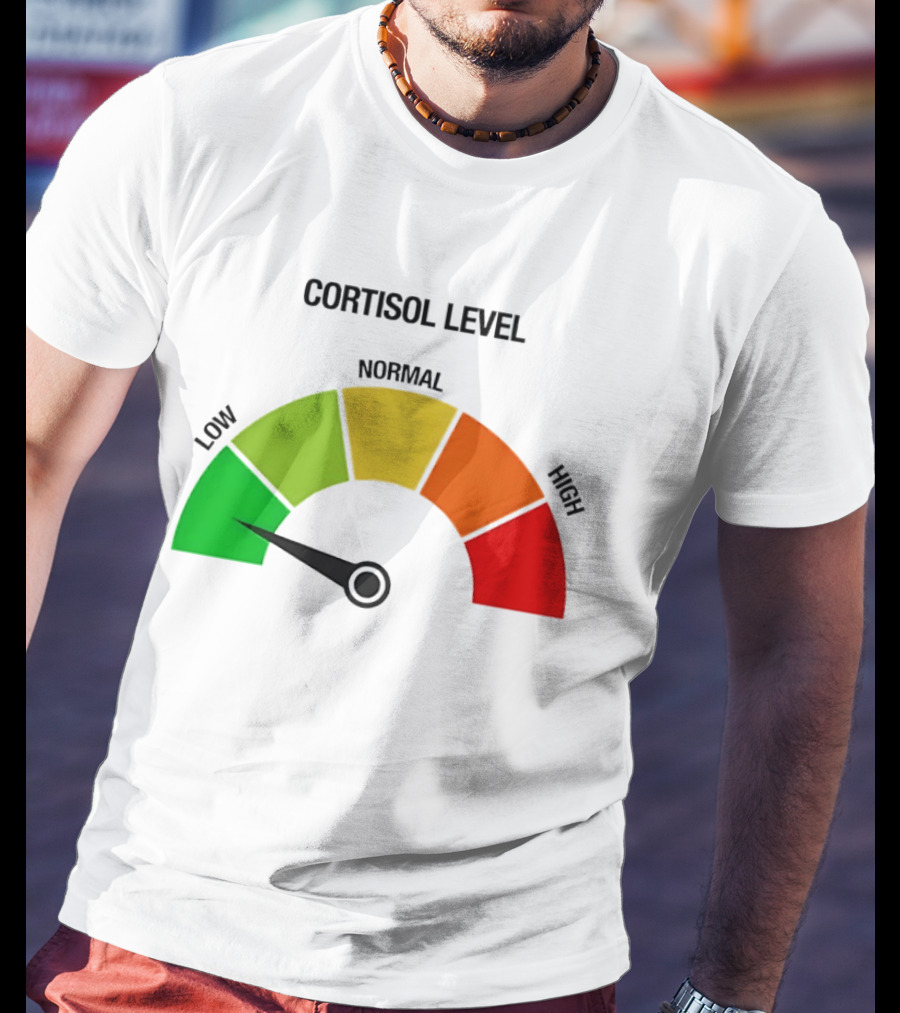 Cortisol Level Low Stress Indicator Gauge T-Shirt
