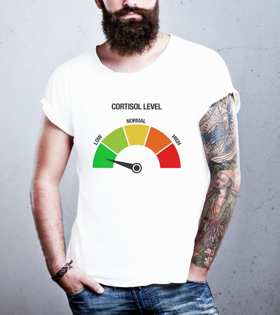 Cortisol Level Low Stress Indicator Gauge T-Shirt