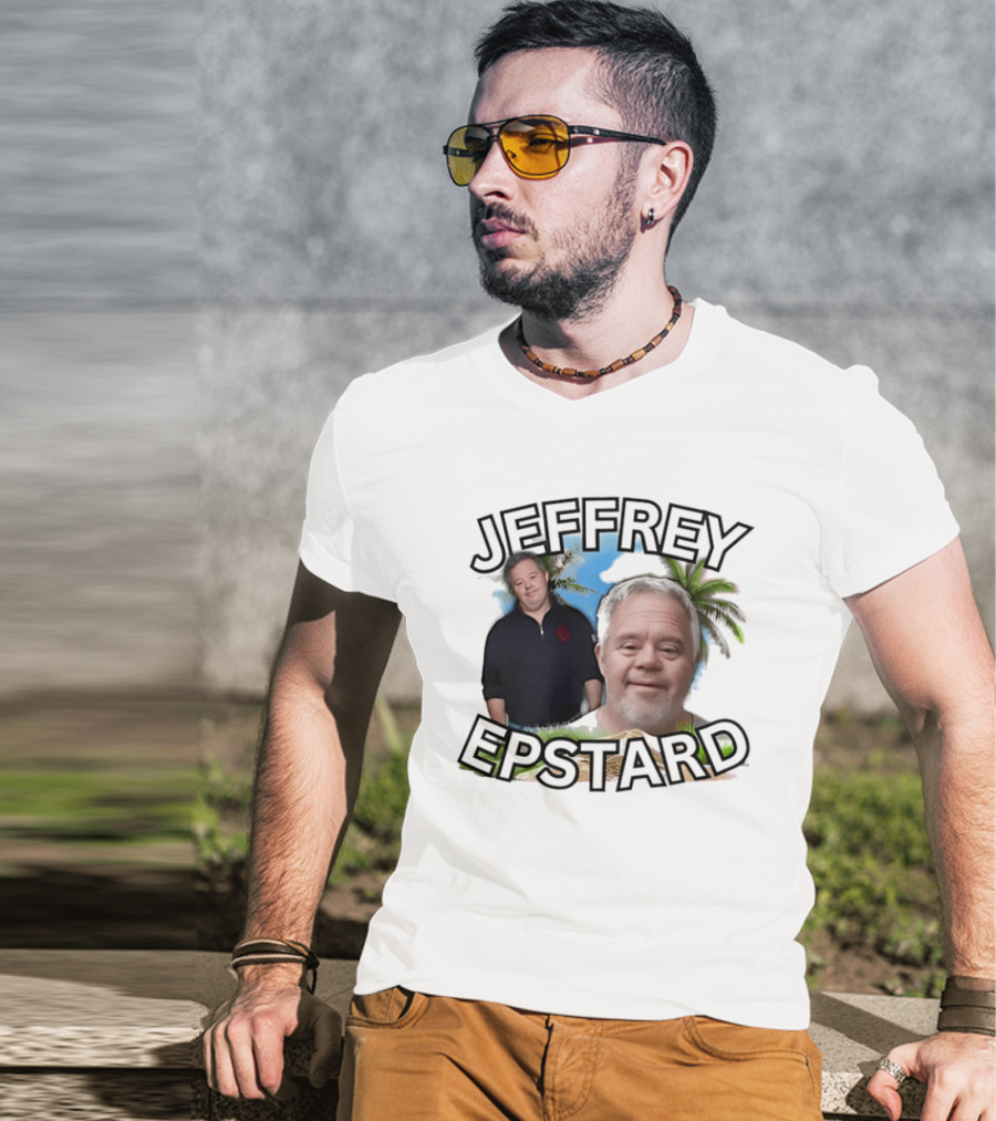 JEFFREY EPSTARD Palm Tree Tropical T-Shirt