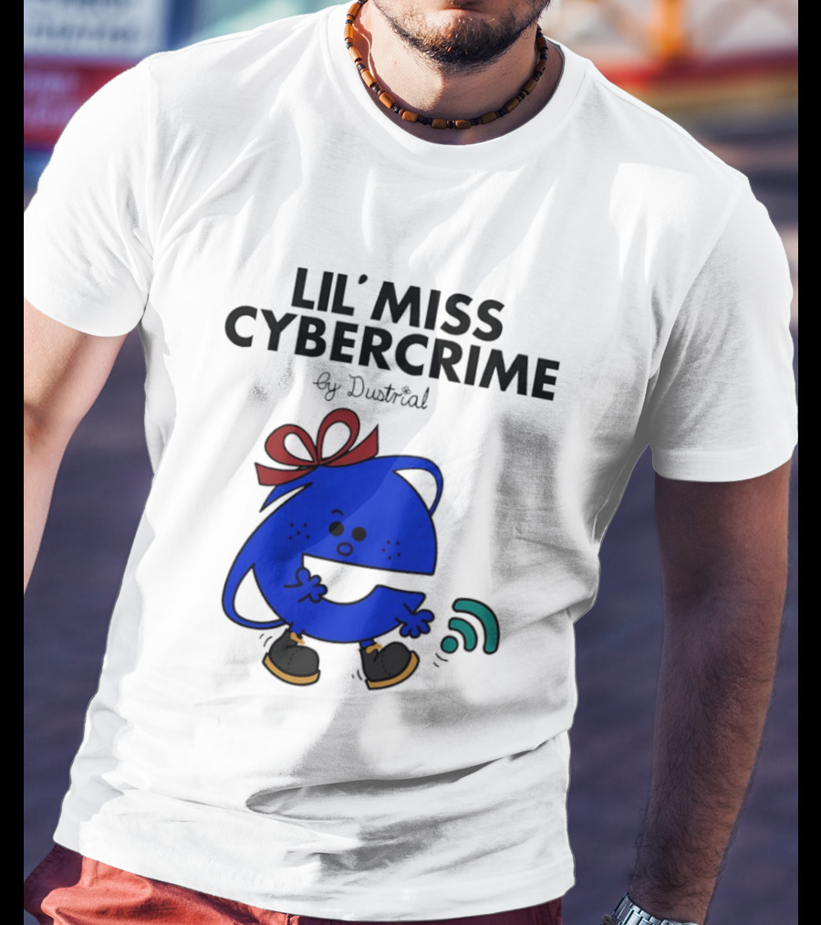 Lil' Miss Cybercrime By Dustrial Retro Style Mischievous T-Shirt