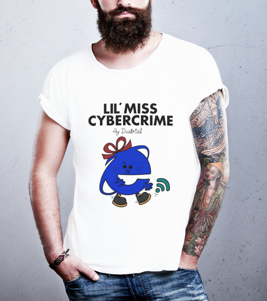 Lil' Miss Cybercrime By Dustrial Retro Style Mischievous T-Shirt