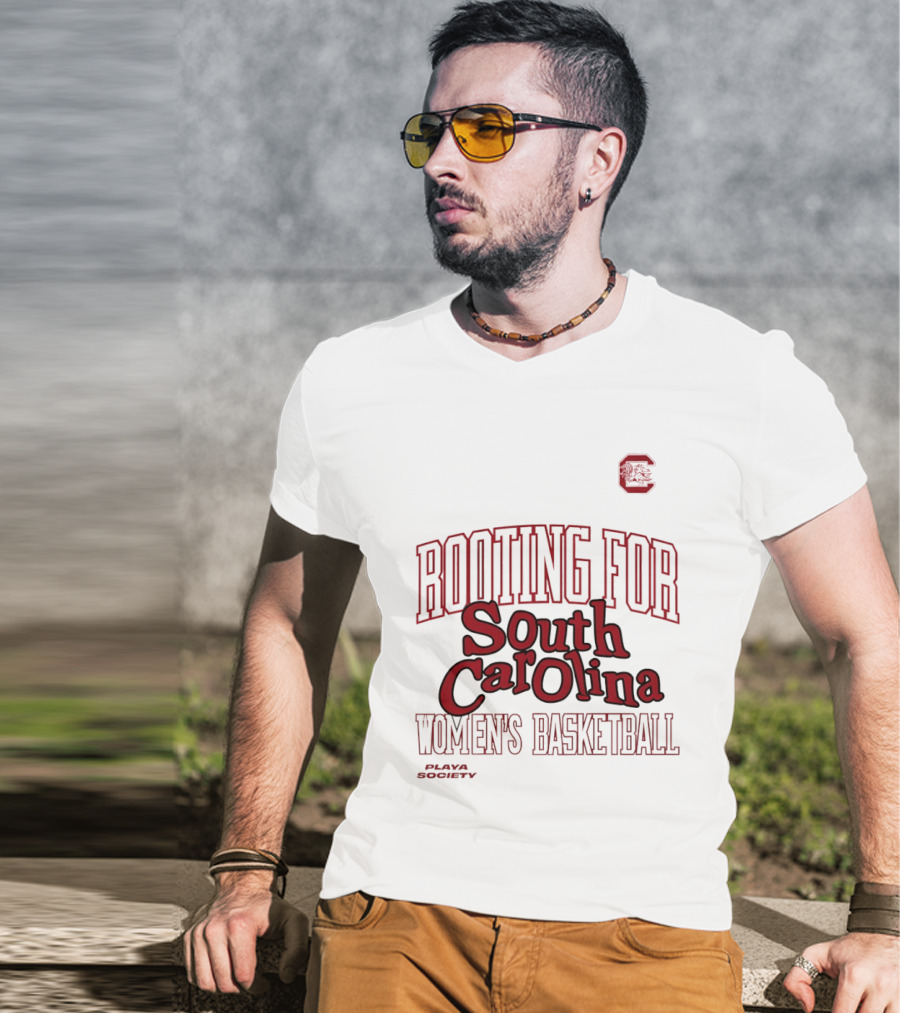 Rooting For South Carolina Women's Basketball Playa Society T-Shirt
