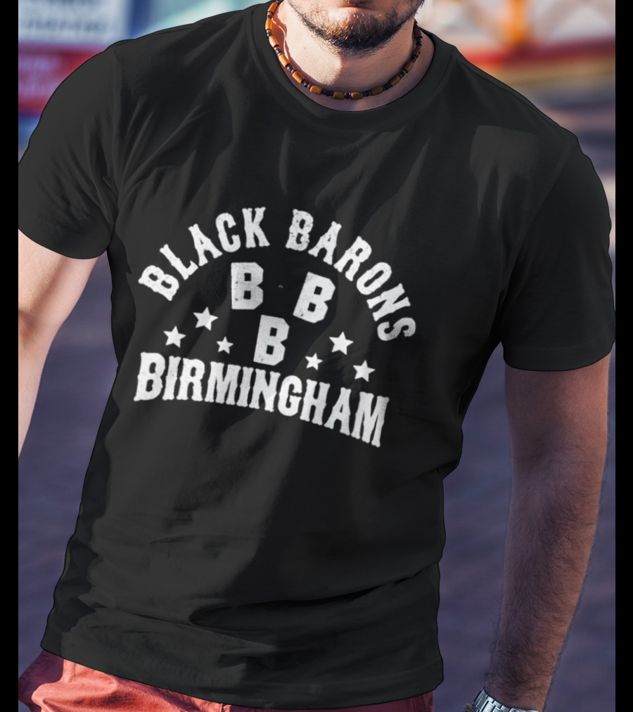 Birmingham Black Barons BBB Stars Baseball Team T-Shirt