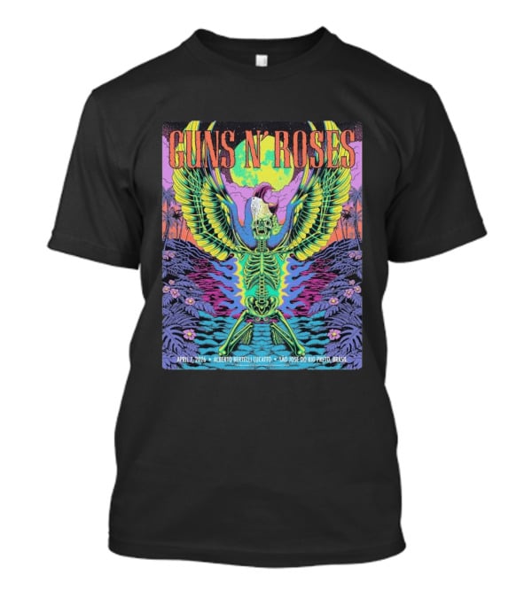 Guns N Roses São José Do Rio Preto Concert April 7 2026 Alberto Bertelli Lucatto Brasil T-Shirt
