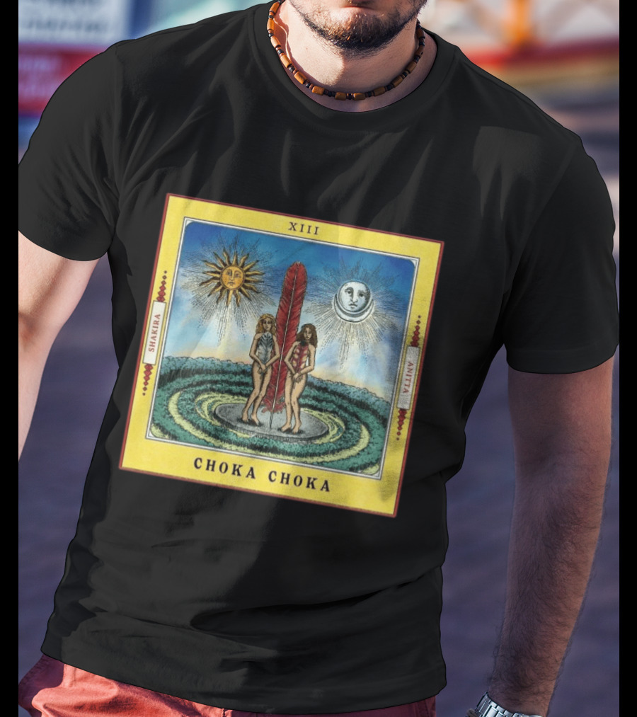 Shakira Anitta Choka Choka Tarot Card XIII Sun Moon Collaboration T-Shirt