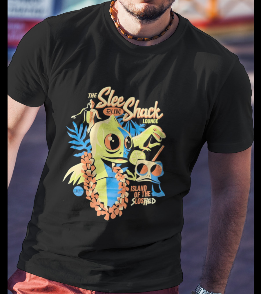 Slee Shack Rum Lounge Island Of The Sloshed Jeff Granito T-Shirt