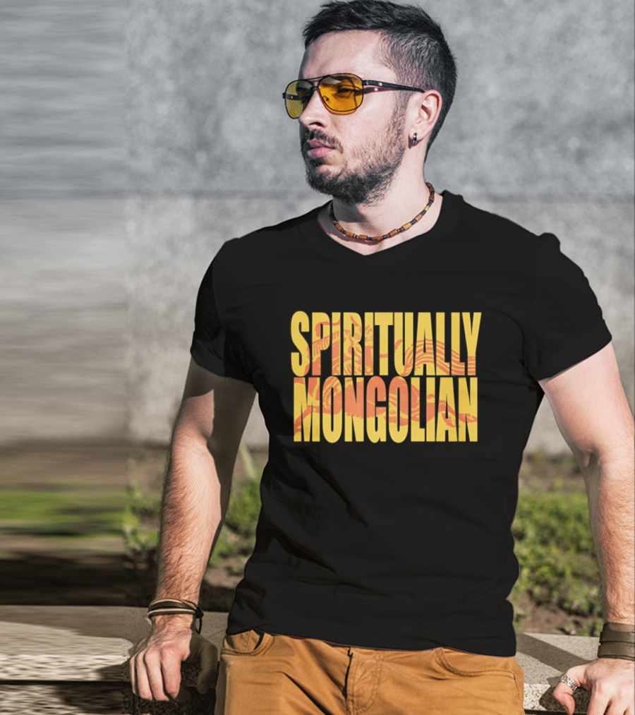 Spiritually Mongolian Traditional Motifs T-Shirt