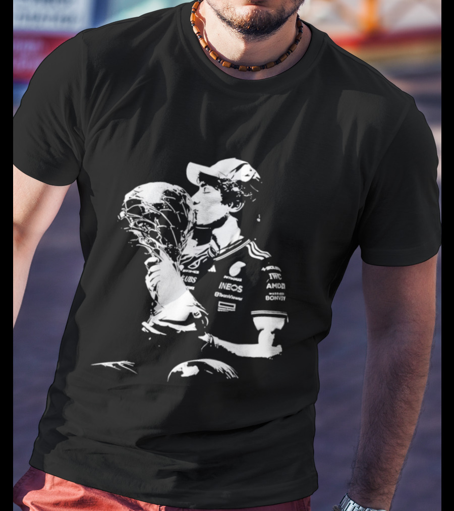 Kimi Antonelli Pole Position Victory Celebration Chinese Grand Prix T-Shirt