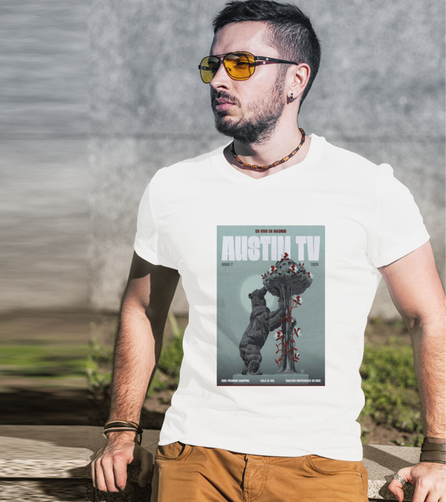 Austin TV En Vivo En Madrid Junio 7 2026 Con Pájaro Vampiro Sala El Sol Boletos Disponibles En Dice T-Shirt
