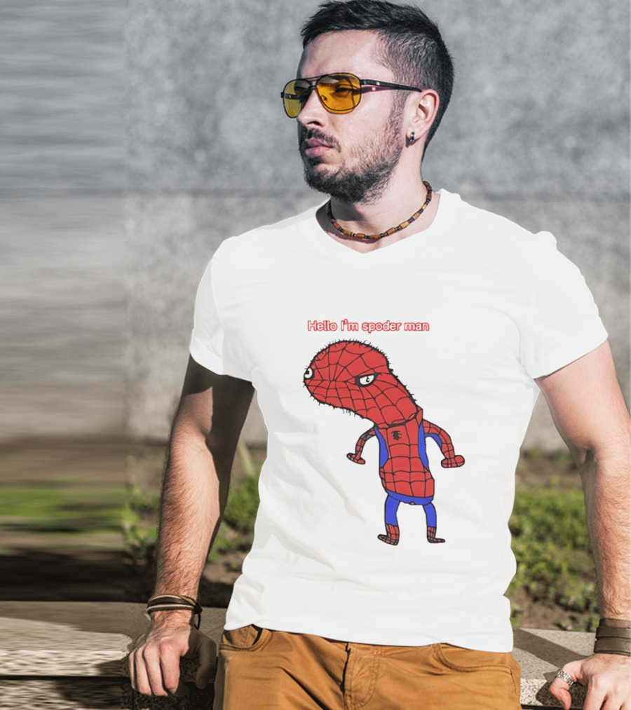 Hello I'm Spoderman Spiderman T-Shirt
