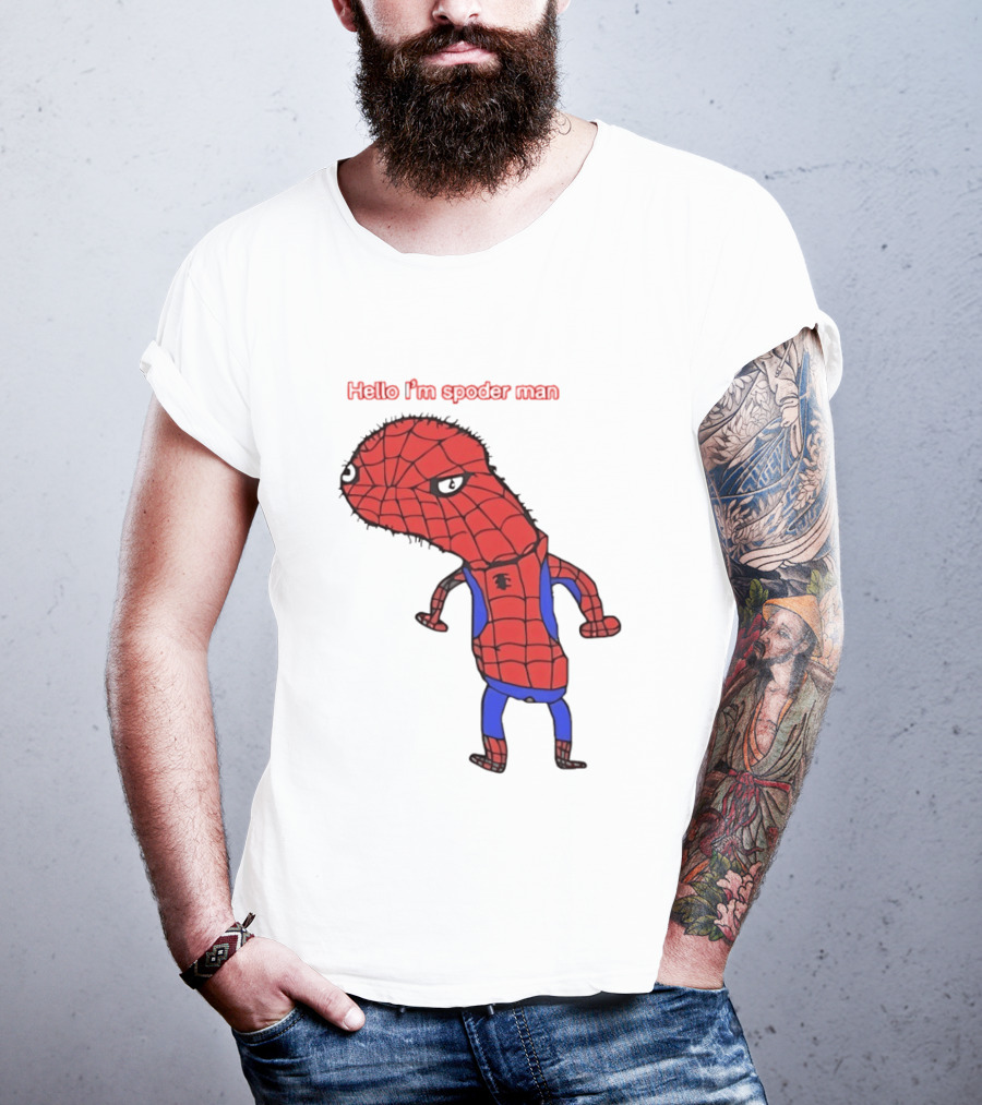 Hello I'm Spoderman Spiderman T-Shirt