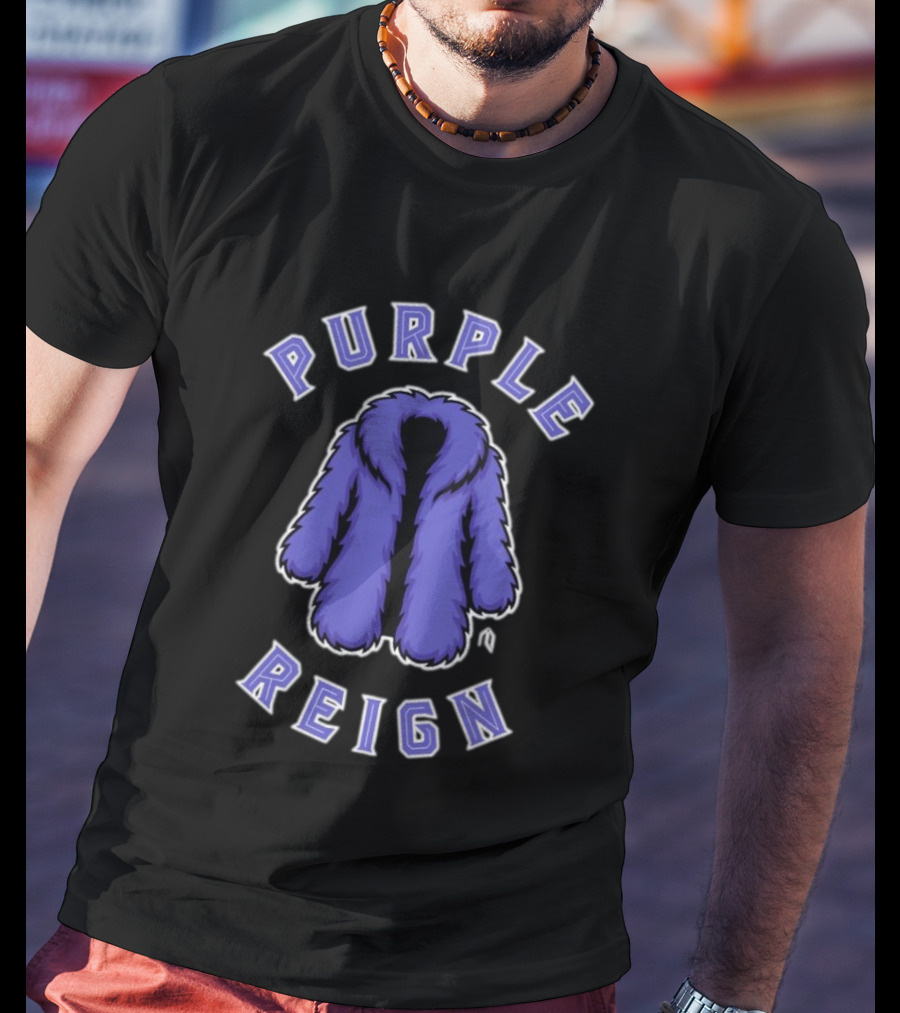 Purple Reign Colorado Rockies Fur Coat T-Shirt