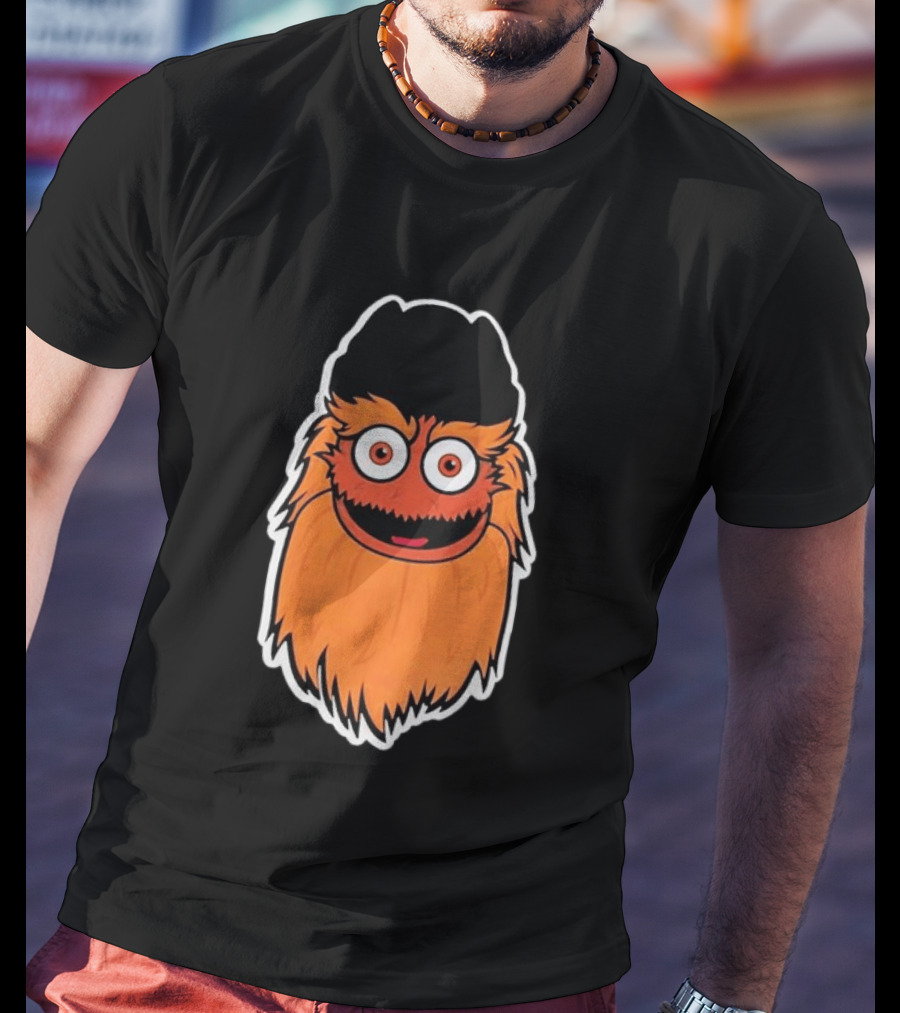 Joe Giglio Wearing Philadelphia Flyers Gritty T-Shirt