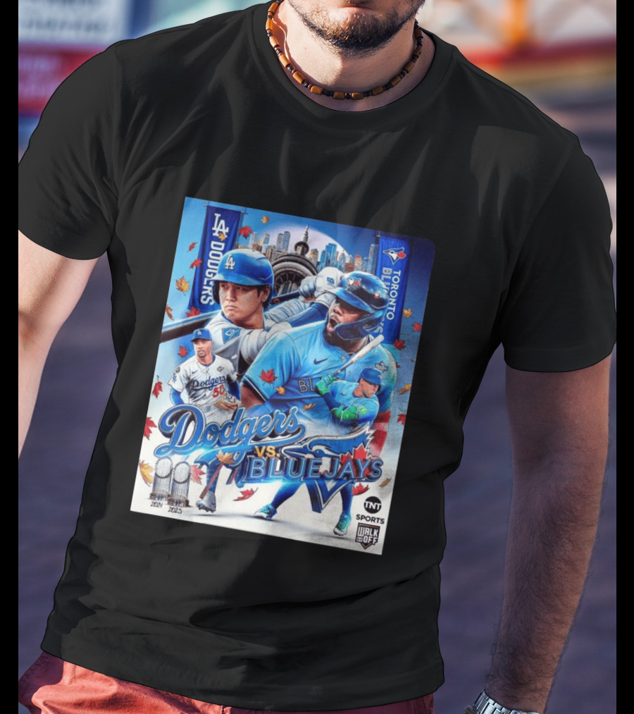 Los Angeles Dodgers Vs Toronto Blue Jays 2023 MLB TNT Sports U Walk Off Cityscape Baseball Event T-Shirt