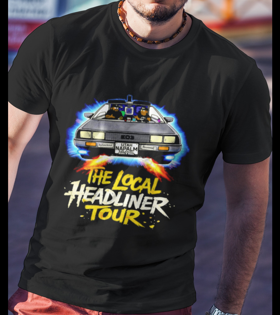The Local Headliner Tour 80s Iconic Car Adventure T-Shirt