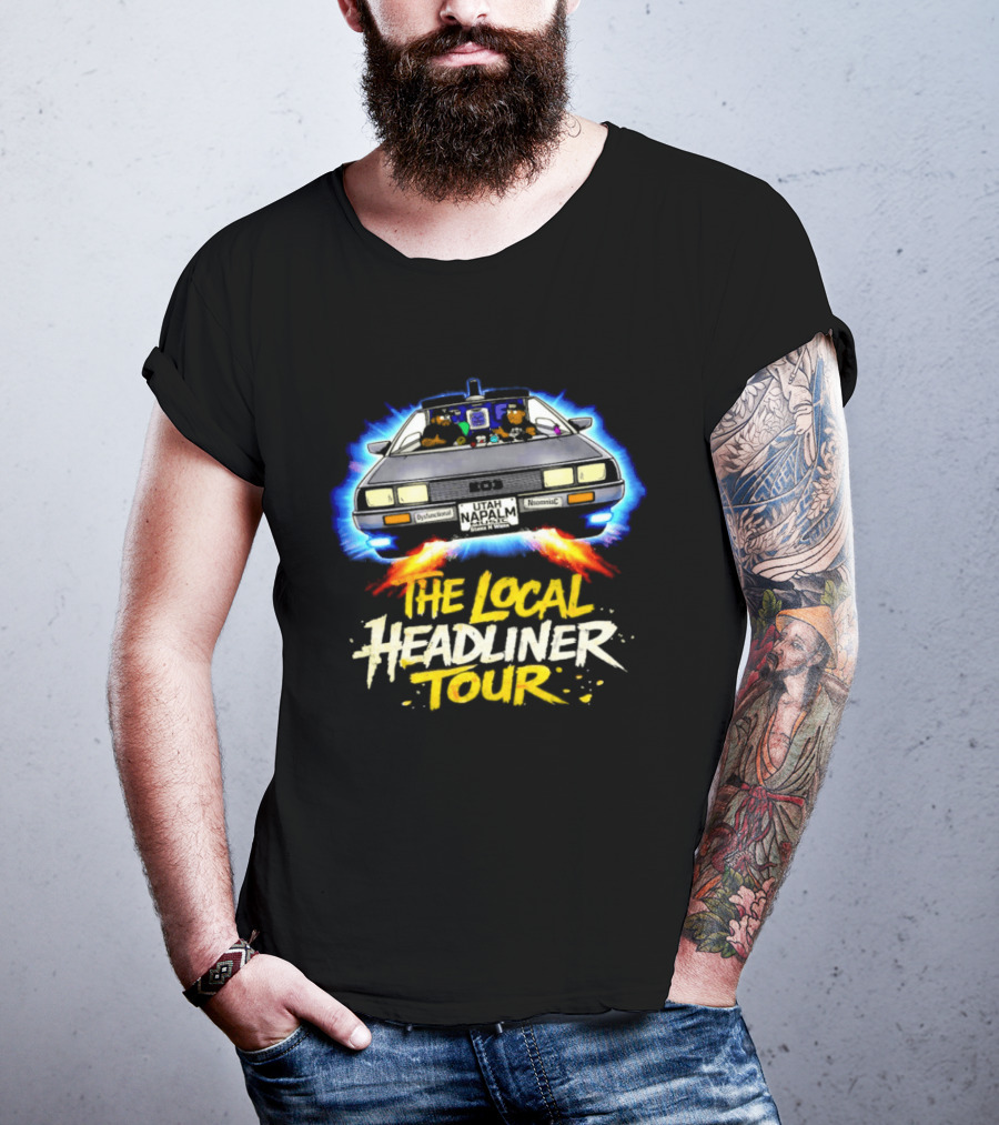 The Local Headliner Tour 80s Iconic Car Adventure T-Shirt