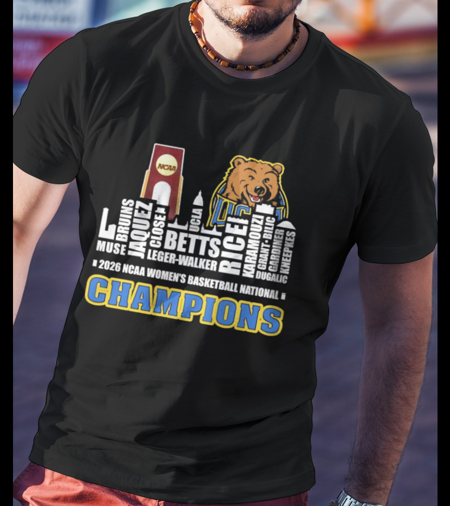 UCLA Bruins Skyline City Champions 2026 NCAA Women's Basketball National T-Shirt