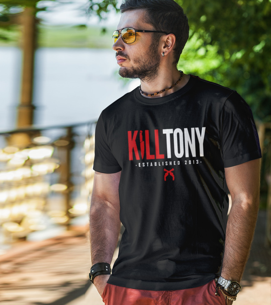 Kill Tony Established 2013 Knife Microphone T-Shirt
