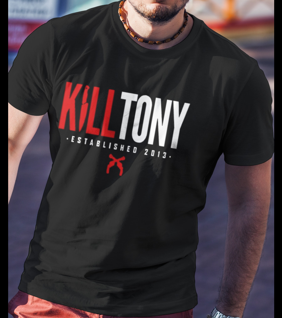 Kill Tony Established 2013 Knife Microphone T-Shirt
