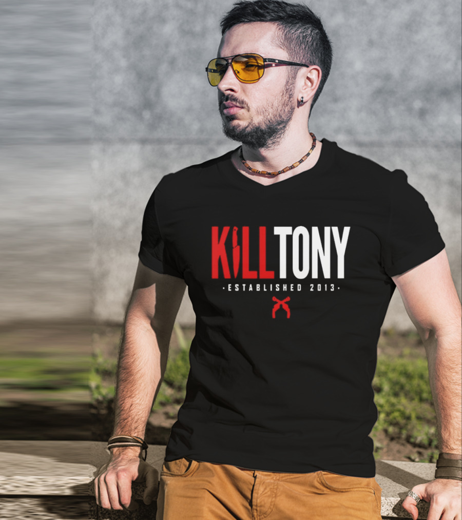 Kill Tony Established 2013 Knife Microphone T-Shirt