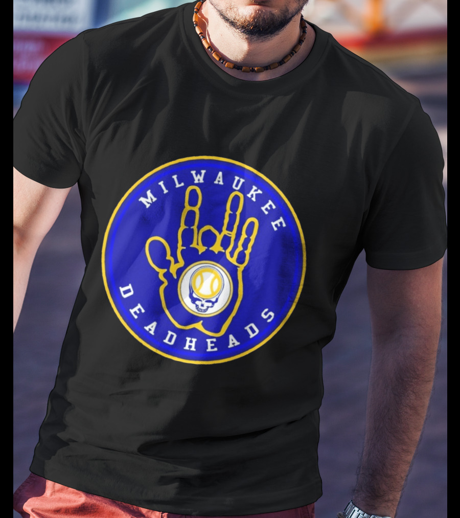 Milwaukee Deadheads Brew Crew Inspired Baseball T-Shirt