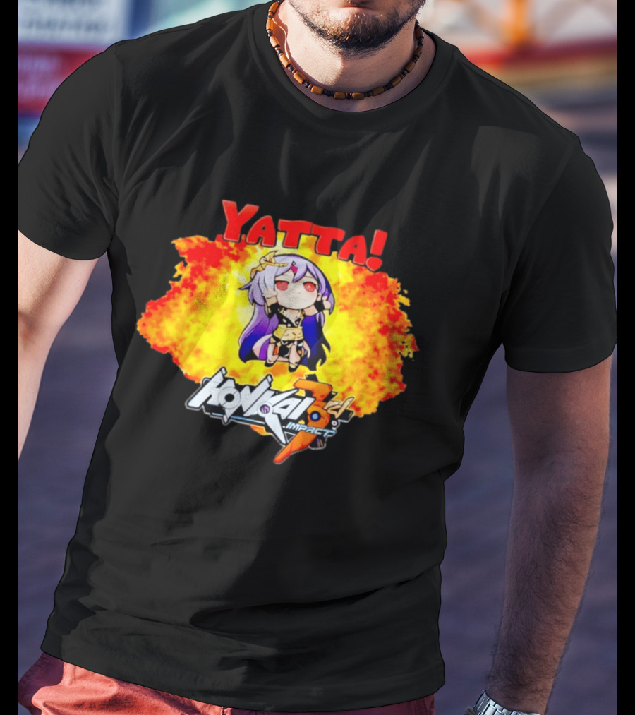 Yatta Honkai Impact 3rd Anime Character Celebration Explosion T-Shirt