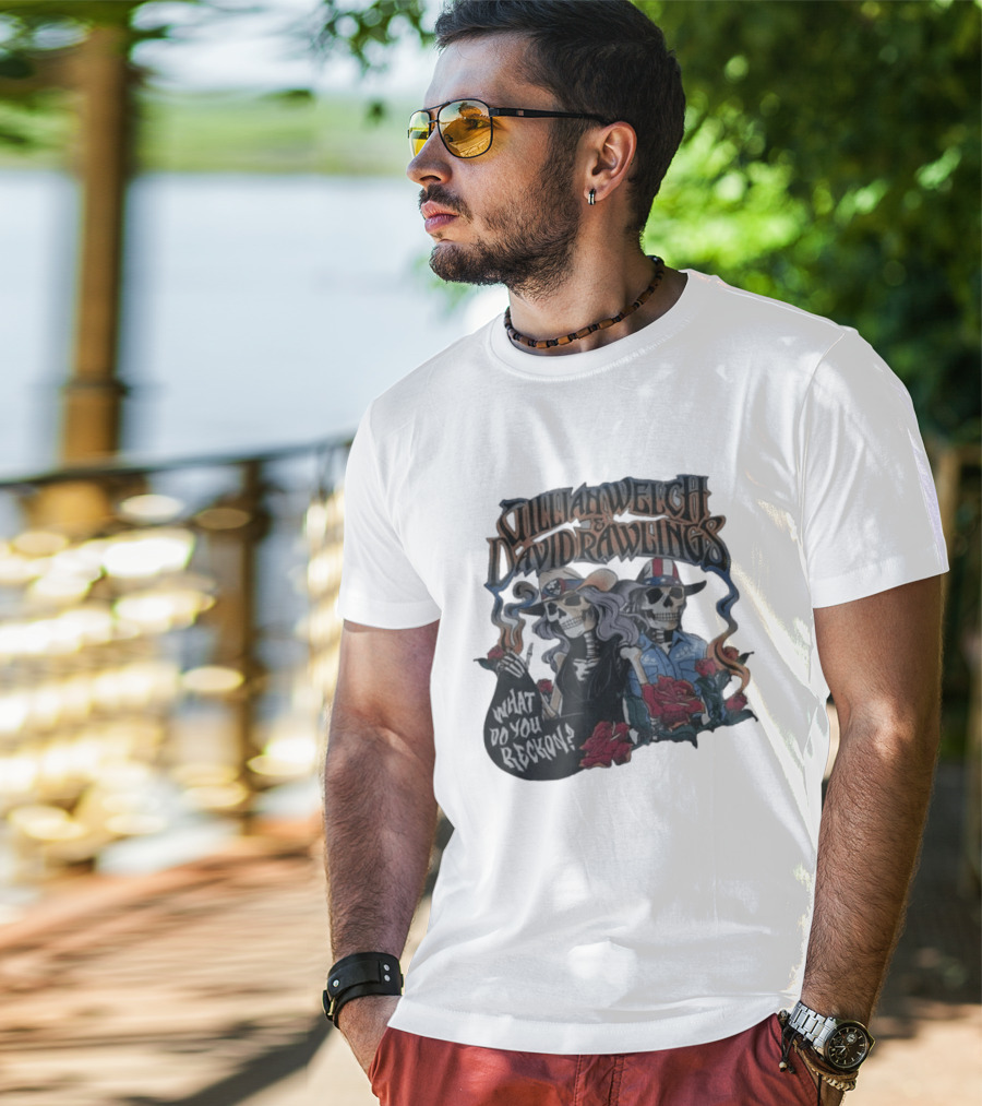 Gillian Welch David Rawlings Skeletons With Roses What Do You Reckon T-Shirt
