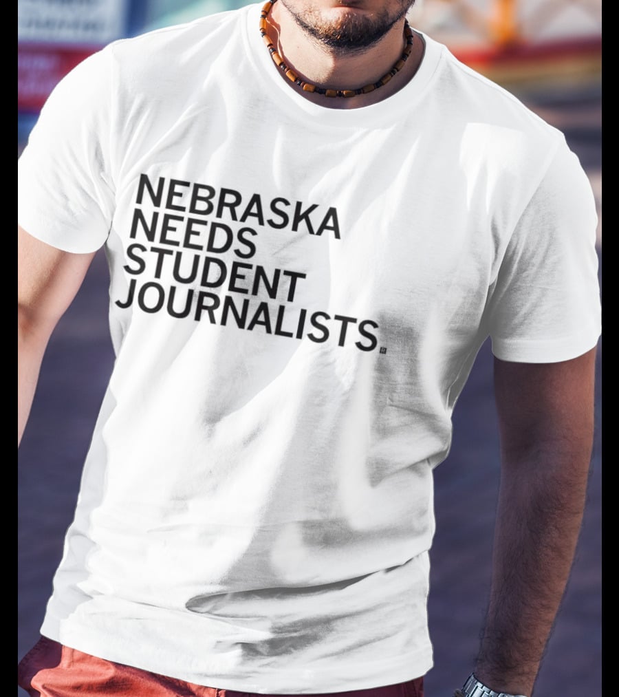 Nebraska Needs Student Journalists Grey T-Shirt