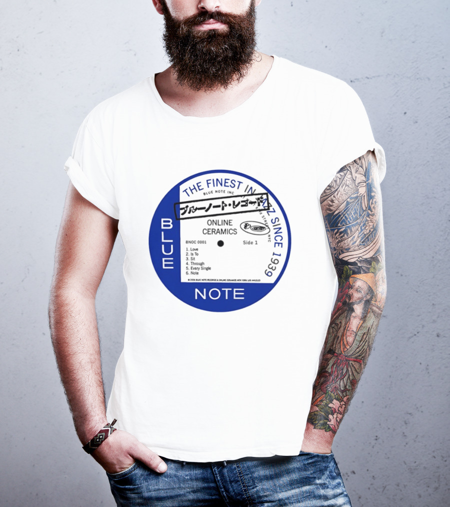 Online Ceramics Blue Note Jazz Collection 1939 Vintage Record T-Shirt