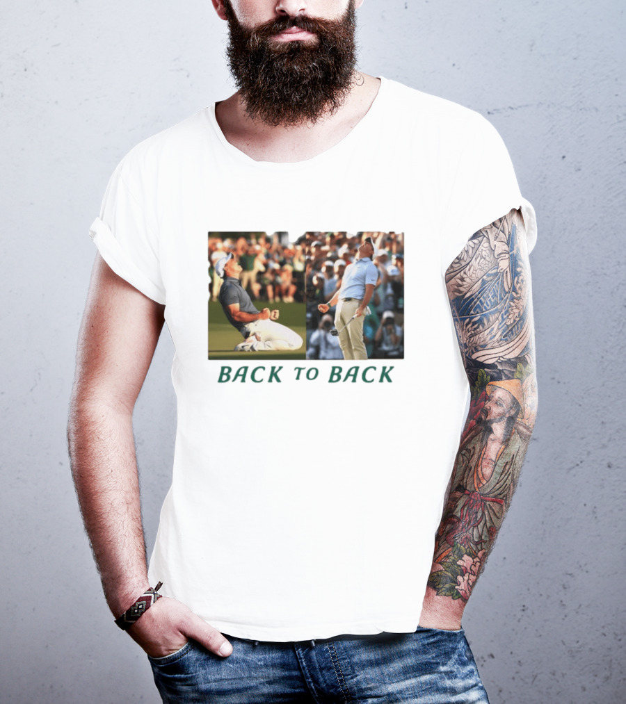 Rory McIlroy Golf The Masters Back To Back Celebration Photo T-Shirt