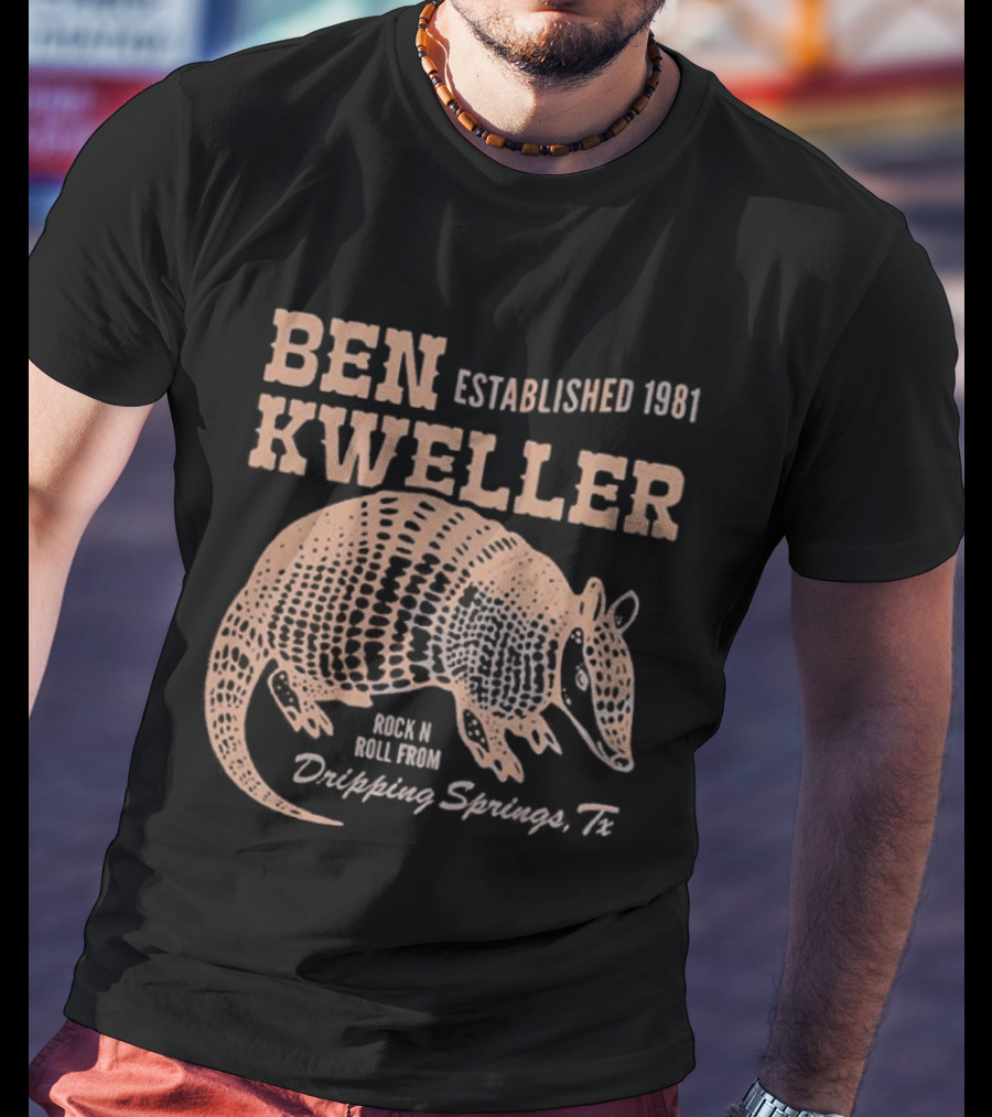 Ben Kweller Established 1981 Rock And Roll From Dripping Springs TX Armadillo 2026 T-Shirt