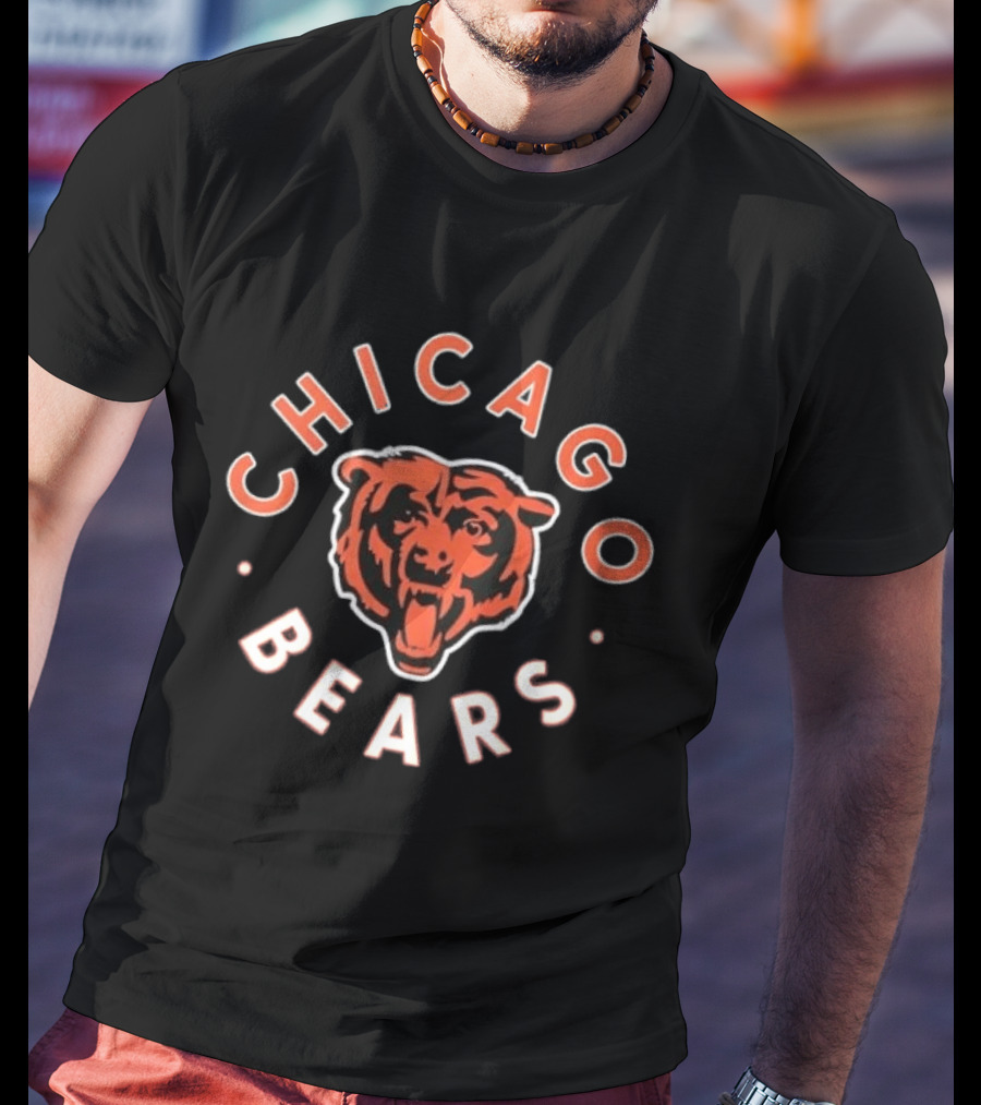 Chicago Bears Team Emblem And Iconic Bear Head T-Shirt