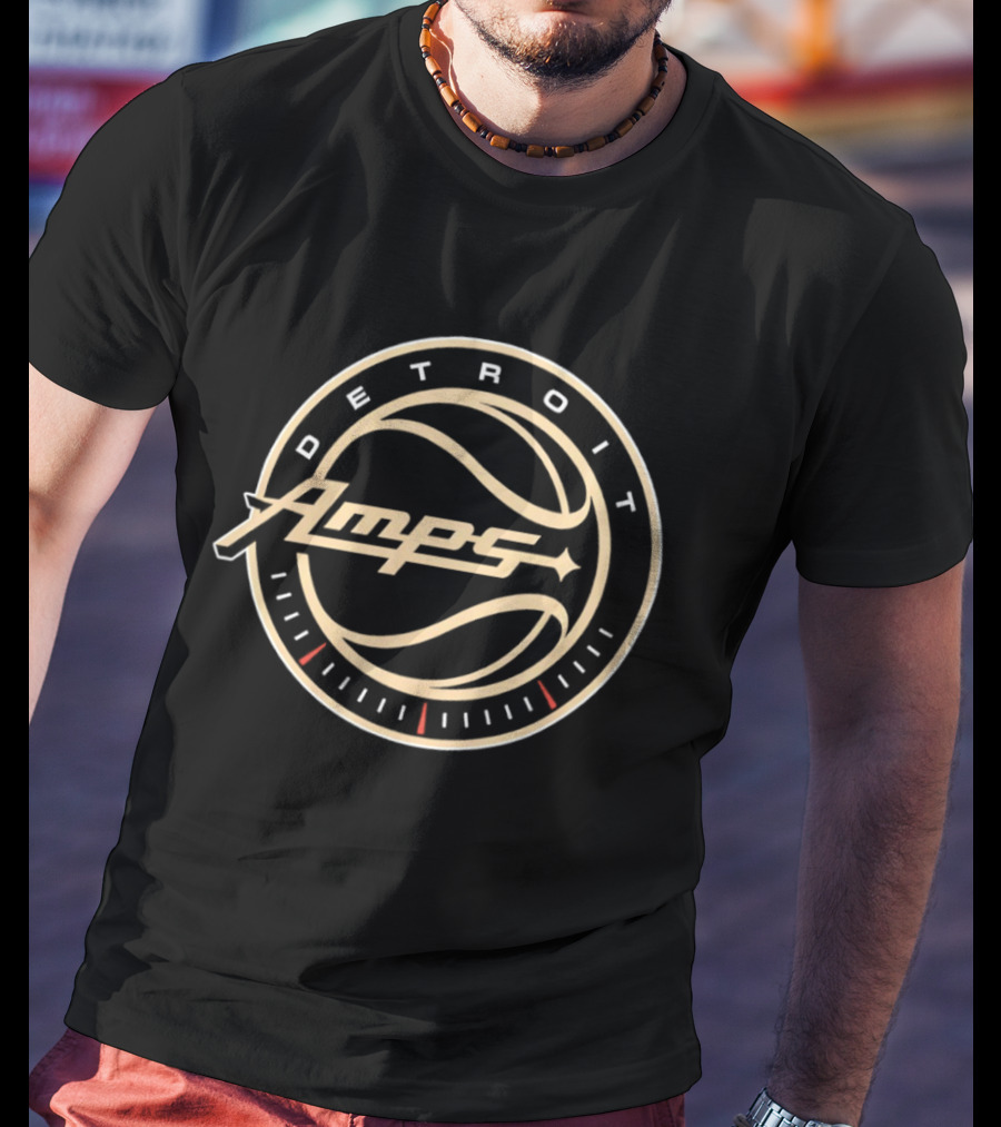 Detroit Amps Basketball 3x3 BIG3 Logo Sports Team T-Shirt