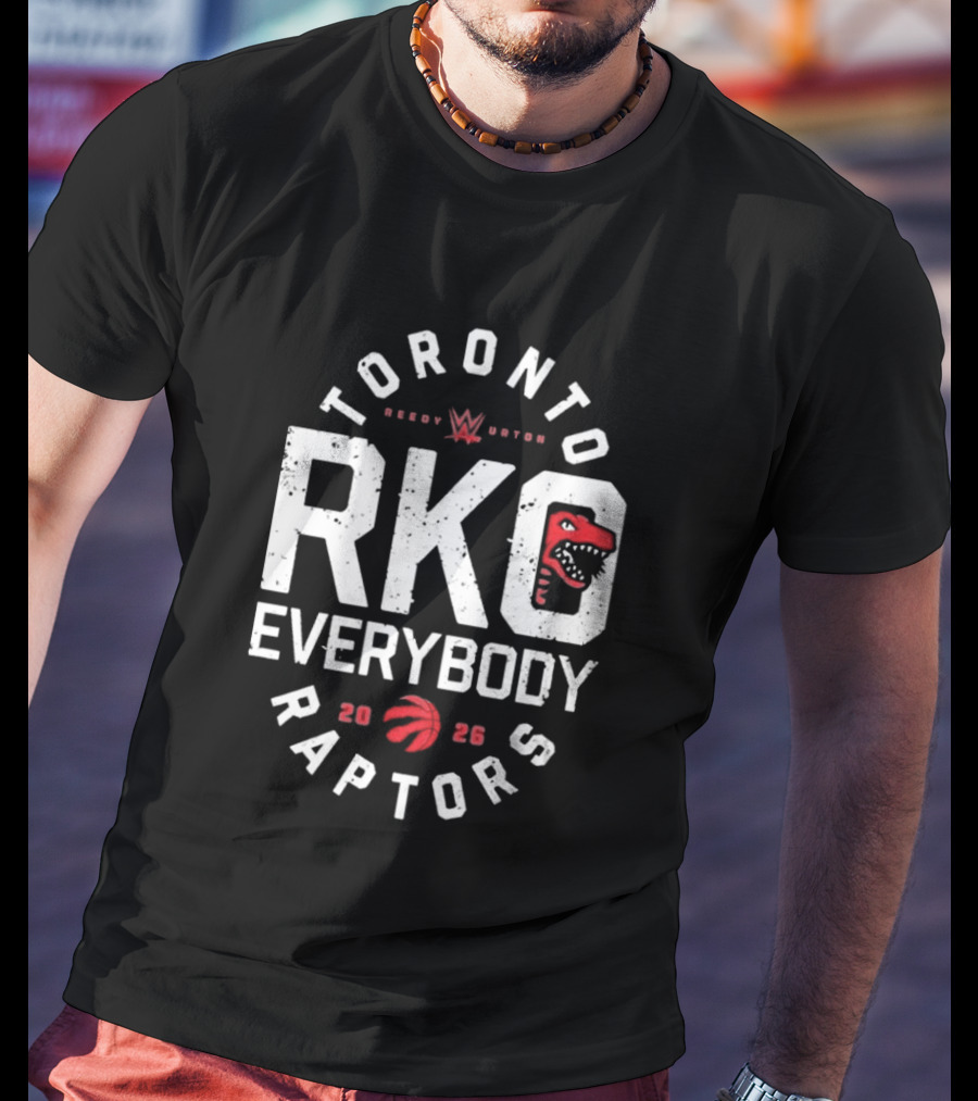 Toronto Raptors RKO Everybody Randy Orton 2026 Collaboration T-Shirt